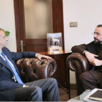 Ambassador of Japan to Pakistan Wada Mitsuhiro calls on Federal Minister for Overseas Pakistanis and Human Resource Development, Chaudhry Salik Hussain and exchanged views on strengthening bilateral relations