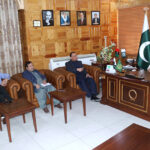 Deputy Speaker Gilgit-Baltistan Assembly Sadia Danish in a meeting with the Director Banazir Incom Support Programe
