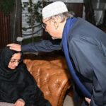 President of Pakistan Asif Ali Zardari pays condolence to martyrs family after Funeral prayers of Lieutenant Colonel Syed Kashif Ali Shaheed (age: 39 years, resident of Karachi) and Captain Muhammad Ahmed Badar Shahed (age: 23 years, resident of District Talagang) who embraced martyrdom while defending their motherland against the scourge of terrorism in Mir Ali, North Waziristan District, were offered at Chaklala Garrison