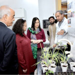 USAID Mission Director Veeraya Kate Somvongsiri and Director Office of Democracy, Rights and Governance Shally Prasad are visiting Food Security and different labs at University of Agriculture Faisalabad (UAF)