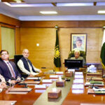 Federal Minister for Defence Production, Khawaja Muhammad Asif chairs an introductory meeting on arrival in Ministry of Defence Production