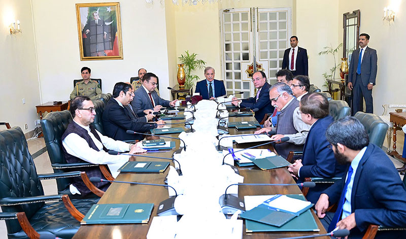 Prime Minister Muhammad Shehbaz Sharif chairs a meeting regarding implementation of Track and Trace System