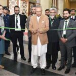 President Dr. Arif Alvi inaugurating the building Materials Exhibition and Conference organizers by the Institute of Architects of Pakistan at Aiwan-e-Sadr