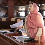 Deputy Speaker Gilgit-Baltistan Assembly, Sadia Danish speaks at the 1st sitting of 18th Assembly session of Gilgit-Baltistan Assembly under the chair of Speaker Gilgit-Baltistan Assembly Nazir Ahmad Advocate