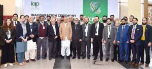 President Dr. Arif Alvi in a group photo with the organizers and participants of the building Materials Exhibition and conference