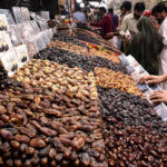 People selecting and purchasing the dates ahead of the holy fasting month of Ramadan