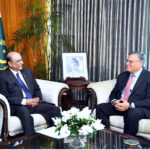 The Ambassador of the United States of America to Pakistan, Donald Blome, calls on President Asif Ali Zardari, at Aiwan-e-Sadr