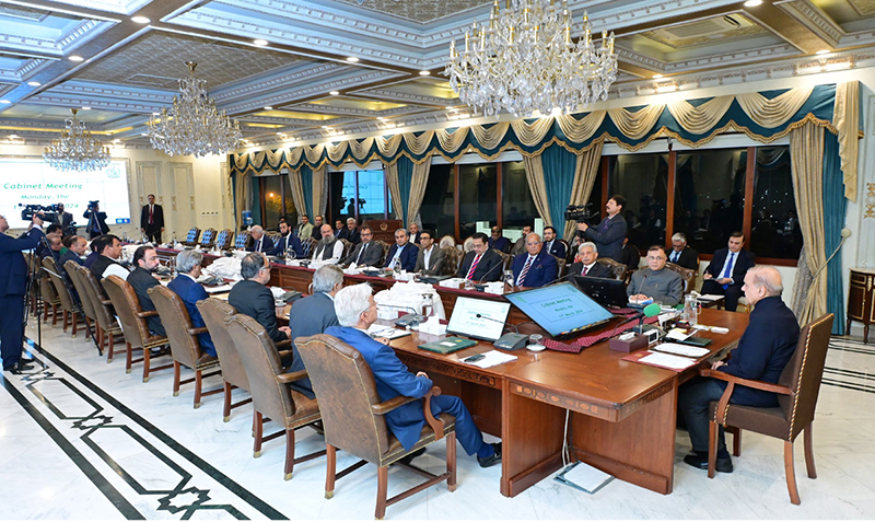 Prime Minister Muhammad Shehbaz Sharif chairs inaugural meeting of the Federal Cabinet