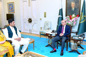 Pakistani Athlete Arshad Nadeem calls on Prime Minister Muhammad Shehbaz Sharif