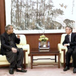 Federal Minister for Interior, Mohsin Naqvi visits the Chinese Embassy and met with Chinese Ambassador Jiang Zaidong to offer condolences over the death of Chinese nationals in a suicide attack