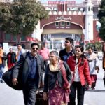 Hindu pilgrims enter in Pakistan through Wagah border to participate in Maha Shivratri (night of Shiva) celebrations at the Katasraj Temple in Potohar area of Punjab.