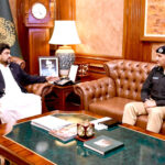 IG Sindh Ghulam Nabi Memon calls on Sindh Governor Kamran Khan Tessori at Governor House