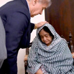 Prime Minister Muhammad Shehbaz Sharif offers condolences to the family of Lt. Colonel Syed Kashif Ali Shaheed at their residence in Chaklala