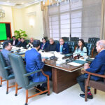 A delegation of All Pakistan Newspapers Society calls on Prime Minister Muhammad Shehbaz Sharif.