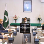 Federal Minister for Education and Professional Training Dr. Khalid Maqbool Siddiqui chairs a meeting wherein he was briefed by officials of the Ministry of Federal Education regarding various programs and projects aimed at advancing education in Pakistan
