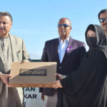 Governor Balochistan, Malik Abdul Wali Kakar distributing laptops among the Batch-1 students of free IT and AI courses