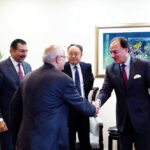 Chief Representative of CFFEX in Pakistan, You Hang, along with CEO PSX Farrukh Khan meet with the Federal Minister for Finance & Revenue, Muhammad Aurangzeb