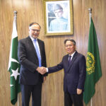 Federal Minister of Planning Development & Special Initiatives, Professor Ahsan Iqbal meets with Chinese Ambassador, Jiang Zaidong at Planning Ministry