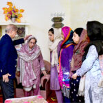 Prime Minister Muhammad Shehbaz Sharif offers condolences to the family of Captain Ahmed Badar Shaheed at their residence