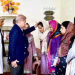 Prime Minister Muhammad Shehbaz Sharif offers condolences to the family of Captain Ahmed Badar Shaheed at their residence