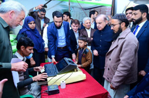 Prime Minister Muhammad Shehbaz Sharif visits various special distribution points of Utility Stores Corporation set up- with regard to PM's Ramzan Relief 2024