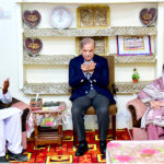 Prime Minister Muhammad Shehbaz Sharif offers condolences to the family of Captain Ahmed Badar Shaheed at their residence