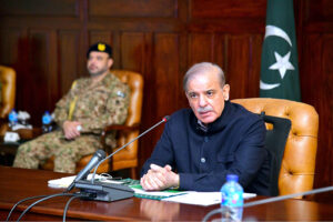 Prime Minister Muhammad Shehbaz Sharif chairs a meeting regarding recent torrential rains and heavy snowfall and the ongoing rescue and relief activities for the affectees.