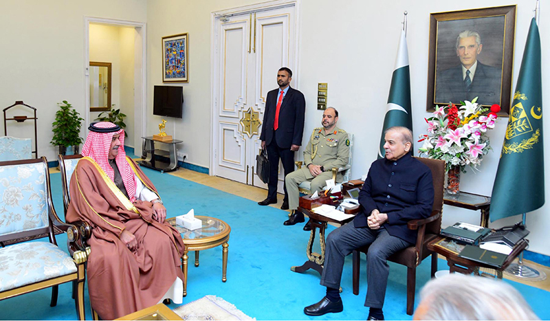 Commander of Bahrain National Guard H.H. General Sheikh Mohamed Bin ISA bin Salman calls on Prime Minister Muhammad Shehbaz Sharif