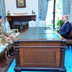 Chief of Army Staff General Syed Asim Munir NI (M) calls on Prime Minister Muhammad Shehbaz Sharif.
