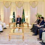A delegation of Saudi Fund for Development (SFD), led by Sultan Bin Abdul Rehman Al Marshad, Chief Executive Officer (CEO), SFD call on Prime Minister Muhammad Shehbaz Sharif