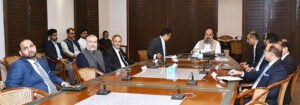 Federal Minister for Commerce, Jam Kamal Khan receives warm welcome at State Life Insurance Corporation Headquarters