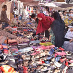 Women shopping in preparations of Eid-ul-Fitr in the city