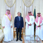 A delegation of Saudi Fund for Development (SFD), led by Sultan Bin Abdul Rehman Al Marshad, Chief Executive Officer (CEO), SFD call on Prime Minister Muhammad Shehbaz Sharif