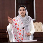 Deputy Speaker Gilgit-Baltistan Assembly Sadia Danish in a meeting with the PPP workers