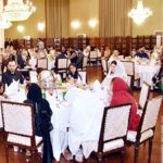 President Asif Ali Zardari addressing the Iftar-Dinner hosted by him for children from different orphanages of the country on the occasion of Orphans Day in the Islamic World, at Aiwan-e-Sadr