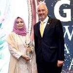 Ambassador Faisal Niaz Tirmizi, Pakistan's Envoy to UAE gives awards at Danube Properties Dubai’s Global Women Achiever Awards 2024 arranged in association with Pardais News to mark International Women’s Day at Ajman.