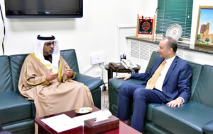 Ambassador of UAE Hamad Obaid Al-Zaabi calls on Federal Minister for Petroleum Dr Musadik Malik