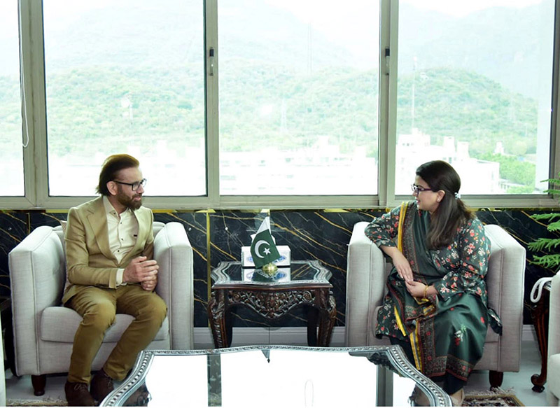 Chief Regulatory Officer Zong Kamran Ali calls on Minister of State for IT and Telecommunication Shaza Fatima Khawaja