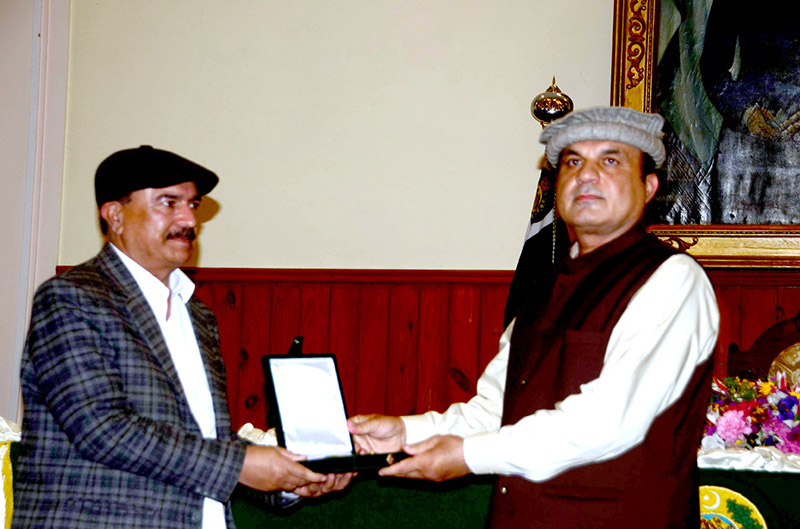 Balochistan Acting Governor Captain (retd) Abdul Khaliq Achakzai conferring civil awards to numerous people for their outstanding contributions in various spheres of life in Governor House