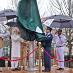 Ambassador Masood Khan hoisting national flag on Pakistan Dayat the Embassy of Pakistan