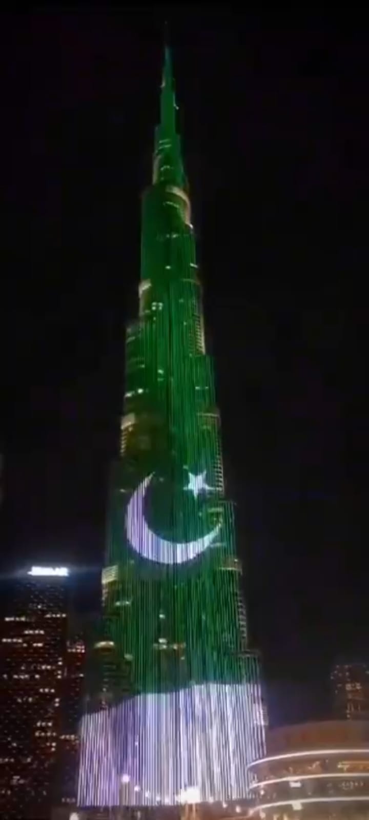 Pakistan embassy in UAE expresses gratitude for display of flag on Burj Khalifa