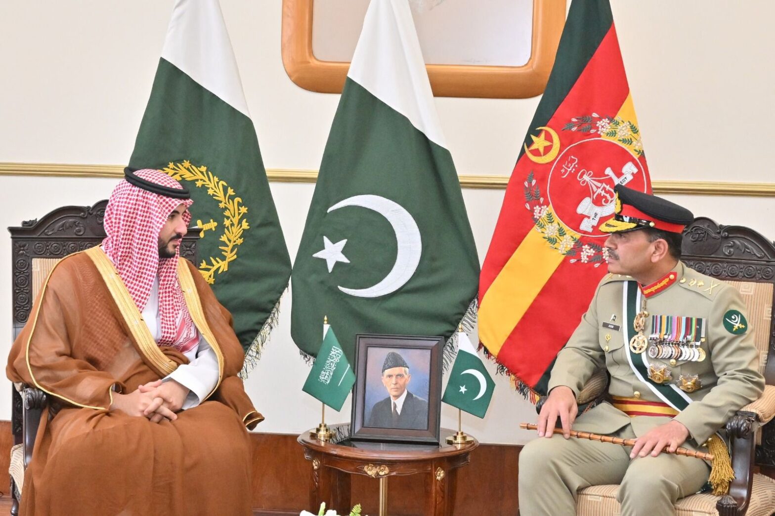 Saudi Defence Minister thanks COAS for inviting at Pakistan Day Parade