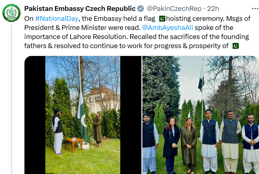 Embassies celebrate Pakistan Day across the world