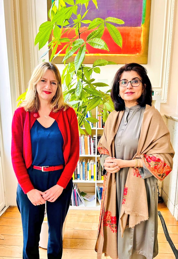 Amna Baloch meets Director Carnegie Europe, explore avenues of collaboration