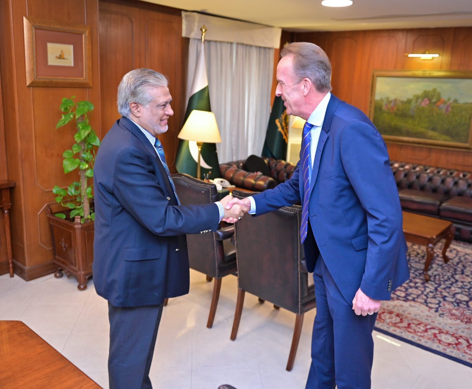 Ambassadors of Turkiye, Russia, Sweden call on FM Dar
