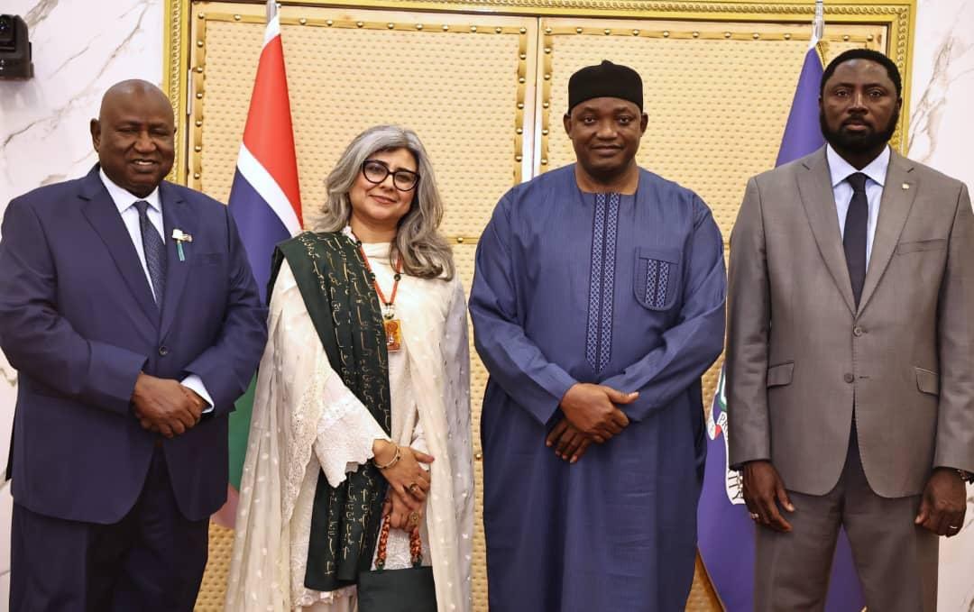 Ambassador Saima presents credentials to Gambian president; to act as Pak non-resident envoy