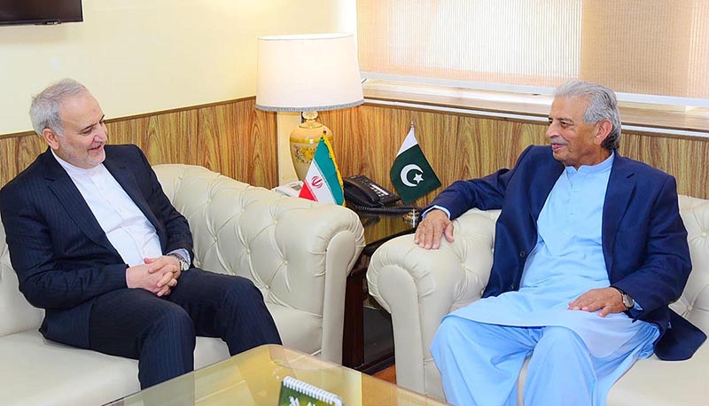 Ambassador of Iran to Pakistan called on Federal Minister of Industry and Production and National Food Security Rana Tanveer Hussain