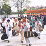 Arrival of Sikh Yatrees at Wagah Border to participate in the religious rituals in Pakistan