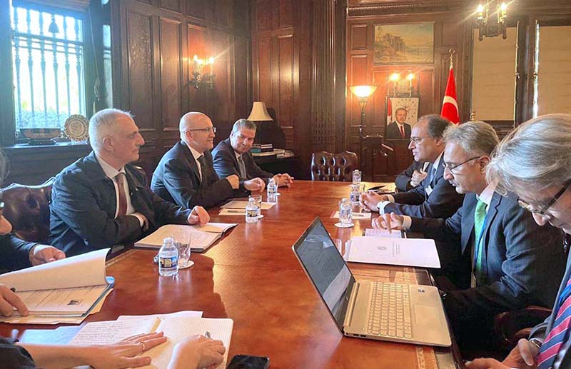 Finance Minister met with Türkiye’s Treasury and Finance Minister H.E. Mehmet Şimşek.