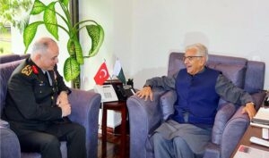 Chief of the Turkish General Staff, General Metin Gürak called on Minister for Defence & Defence Production, Khawaja Muhammad Asif.